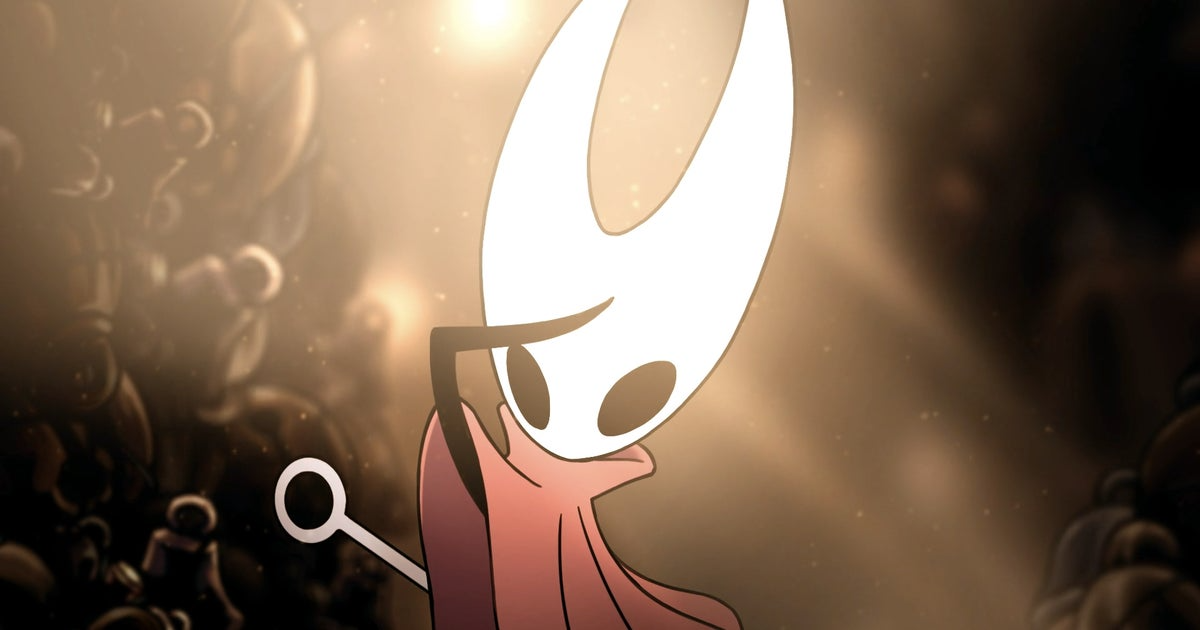 An image showing hornet from hollow knight silksong looking into a light